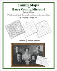 Family Maps Barry County Missouri Genealogy MO Plat