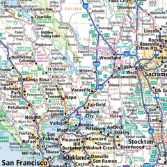 Rand McNally Easy to Fold: Northern California Laminated Map