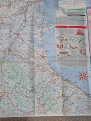 Vintage Esso North Italy Road Map 1968. Italia Foglio Nord