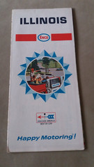 Enco Illinois U.S.A road map 1968. We have more vintage maps.