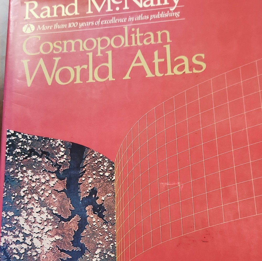 Rand McNally Cosmopolitan World Atlas Hardcover 1981 Gregory A. Boyd World