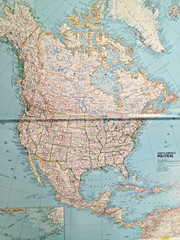 National Geographic Atlas of North America Space Age Portrait of Continent 1985