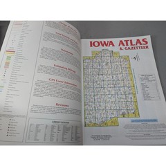IOWA Atlas & Gazetteer Delorme Topo Maps Back Roads GPS Grids 2001 2nd Edition
