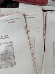 Harmsworth Universal Atlas Genuine Large Maps Bundle x 89 + 3