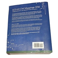 ICD-10-CM 2016 MAPPINGS By American Medical Association Medical Textbook GOOD