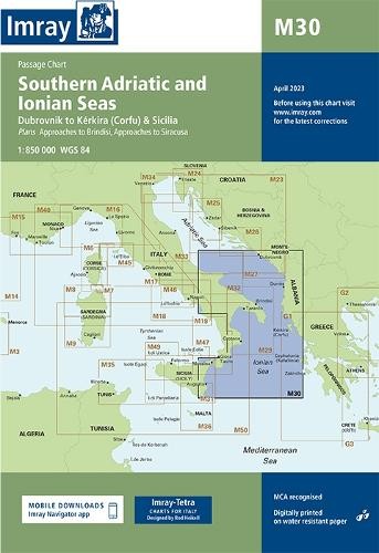 Imray M Series M30 Southern Adriatic and Ionian Seas (Map) M Charts (UK IMPORT)