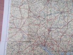 Geographia Large Scale (Road Map of London to the Coast) Fold Up ,Old …B292
