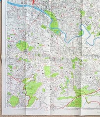 Geographia Large Scale Colour Street Plan: Greater Glasgow.