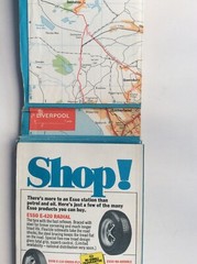 Vintage Sheet Map – Esso Northern England – Map No 5 – Road Map – 1971