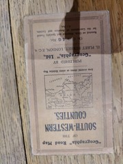 Geographia Road Map Of The SOUTH-WESTERN COUNTIES Revised 1921