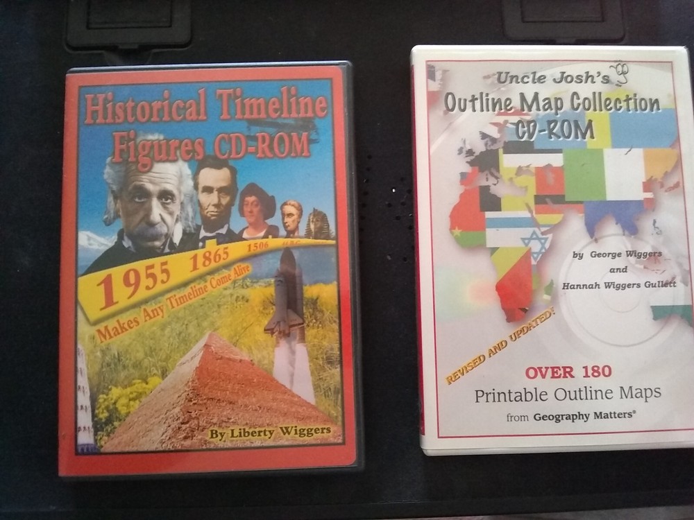 Uncle Josh’s Maps and Timeline supplements, Atlases and CD-ROMS