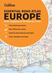 Collins Essential Road Atlas Europe by Collins Maps (Paperback Book)