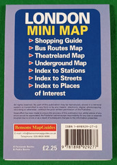 London Mini Map – Bensons Map Guides – Folding Map 2006 – Full Colour