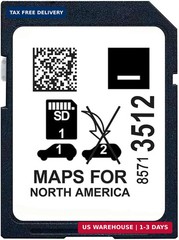 8571 3512 GPS Navigation SD Card – Updated Maps for USA, Canada, and Mexico | Co