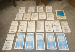 BUNDLE OF 22 VINTAGE STREET MAPS SCOTLAND