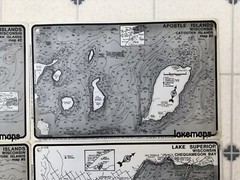 Set Of 7 Apostle Island Lakemaps Topographical Lake Maps Wisconsin Lake Superior