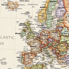 Well Illustrated World Map Poster Educational Wall Art Geography Country Capital