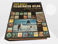 Rand McNally Illustrated Atlas of Today’s World Encyclopedic Edition Vtg 1962