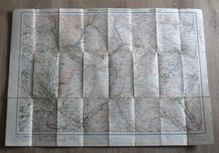 1925 Ordnance Survey Contoured Road Map of KIRKBY LONSDALE 1 inch Popular Ed