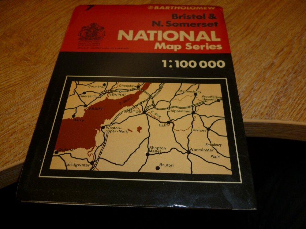 BARTHOLOMEW NATIONAL MAP SERIES 1970s BRISTOL & NORTH SOMERSET No. 7