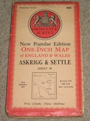 OS Ordnance Survey 1″ New Popular Edition 90 Askrigg & Settle – 1947 on cloth