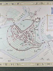 BROTHER CADFAEL SHREWSBURY MAP 1990 JOHN GARNONS WILLIAMS MEDIEVAL STYLE HISTORY