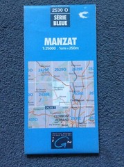 IGN Map No. 2530 O – MANZAT – With Free Post