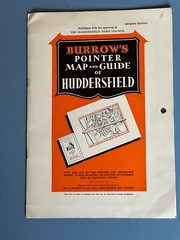 Vintage Burrows Pointer Map & Guide of Huddersfield