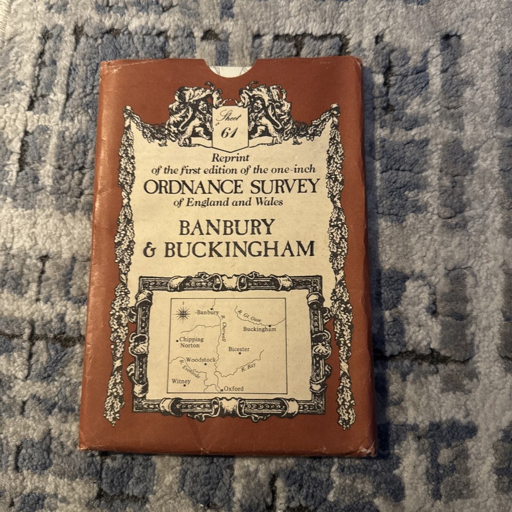 Ordnance Survey Map BANBURY & BUCKINGHAM Sheet 61 Reprint Of 1st Edition