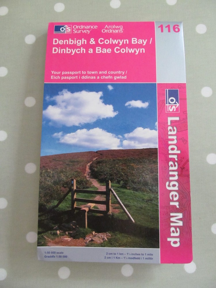 OS LANDRANGER MAP 116 DENBIGH & COLWYN BAY ORDNANCE SURVEY
