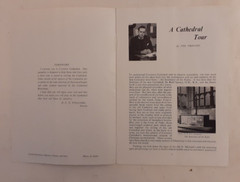 Collectable Souvenir Guide/Pamphlet. A Cathedral Tour. Coventry Cathedral 1970’s
