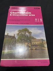 MAP – Ordnance Survey 2cm-1km ’87 Landranger#163 Cheltenham Cirencester (8676