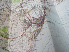 Ordnance Survey Map 183 Eastbourne Cloth Backed 1940 Revised 1946