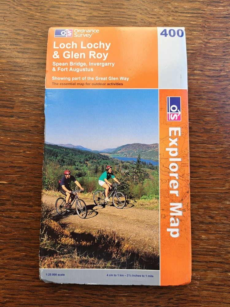 Loch Lochy & Glen Roy Spean Bridge Invergarry & Fort Augustus map 400