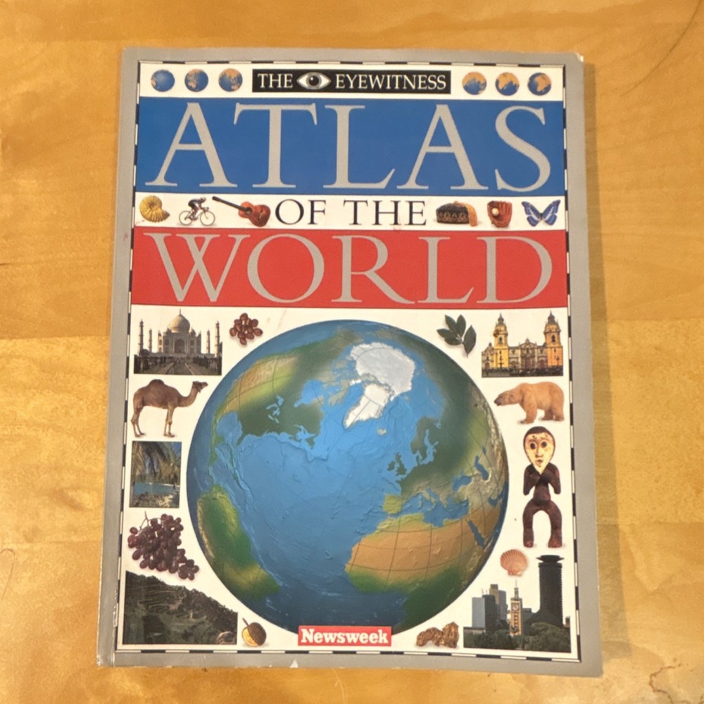 DK Publishing Eyewitness Atlas of the World Hardcover Illustrated English