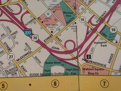 Vtg 2000 Charlotte & North Carolinia Laminated Maps Universal Map/ADC Map 3pc