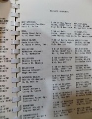 Florida Airport Directory November 1982 Public and Private airport