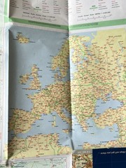 Europe World Region Map Hema Paper Immaculate Clean Barely Opened Free Post UK