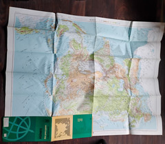 VINTAGE Maps Bartholomew World Travel Africa, Australia, N.America & Eurasia