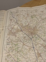 Ordnance Survey Luton & Hertford Map Sheet 166 1974 OS First Series 1:50,000