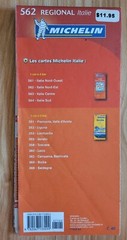 Italy Northeast Nord-Est REGIONAL map: No. 562 by Michelin Sheet map, folded