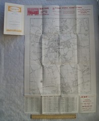 Vintage: Barnett’s Street Plan with Index, Billericay, Basildon, Wickford, Stock