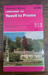 OS Ordnance Survey Landranger Map Sheet 183 Yeovil To Frome 1983. T3