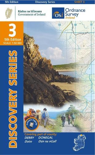 Derry. Donegal (Map) Ireland Discovery Series (UK IMPORT)