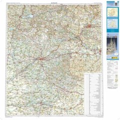 Spain Provincial Map: Burgos driving topographic 1:200K