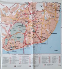 Michelin – PORTUGAL Map – No. 593 Regional – Portugal Sul Algarve GOOD condition