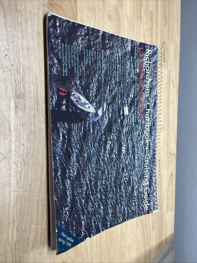 Richardsons’ Chartbook + Cruising Guide Book Lake Michigan 6th Edition