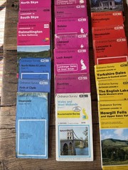 Job Lot 51 Vintage Ordnance Survey Maps Bartholomew UK