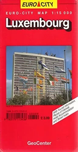 Luxembourg by GeoCenter International Ltd(Sheet map,folded)NEW.End Of Stock!