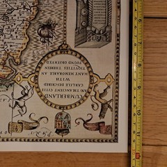 Tudor map of Cumberland by John Speed
